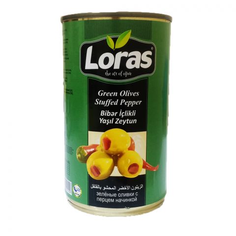 Loras burç bilen doldurylan ýaşyl zeýtun 430g