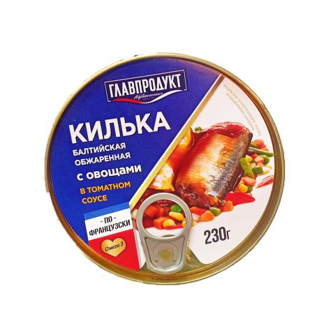 Glawprodukt Baltiýskaýa gowurylan gök önümli kilka 230g