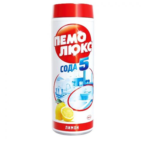 "Пемо люкс" Чистящий порошок, Лимон ( сода 5 ) 480 гр