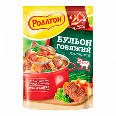 Bulýon "Роллтон" sygyr et tagamly 90g