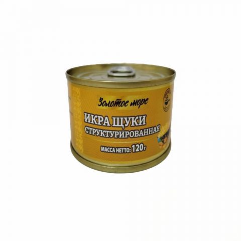 Икра Щуки Структурированная "Золотое Море" 120 гр