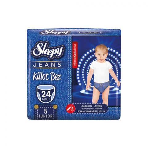 "Sleepy" JEANS подгузники-трусики 5 24 шт