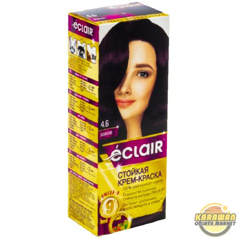 Şaç üçin boýag krem eclair 4.6 reňki"БОЖОЛЕ"
